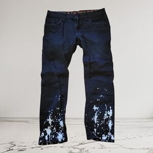 Rock Revival Collector's Edition HADRIEL J204 Jeans - Black/white Paint Splatter